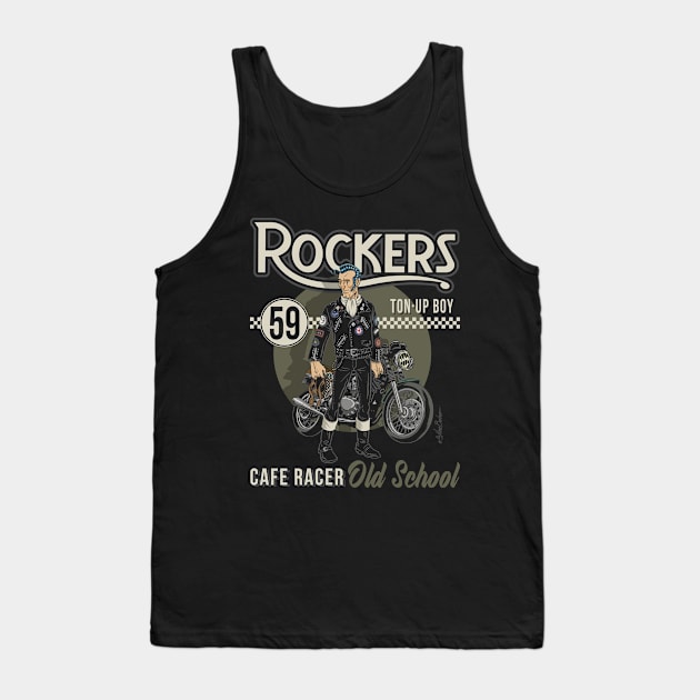 Cafe Racer Tank Top by nanobarbero